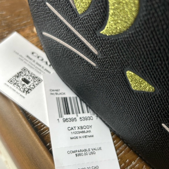 COACH NEW with tags  Canteen Crossbody Bag With Halloween Cat - Picture 9 of 9